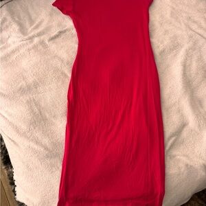 Chic Scarlet Maxi Dress for Women